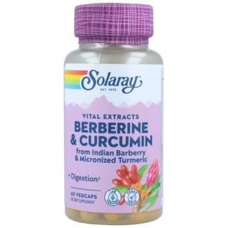 BERBERINE & CURCUMIN 600 MG - 60 CÁPSULAS VEGETALES SOLARAY