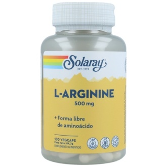 L-ARGININE 500 MG- 100 CÁPSULAS- SOLARAY