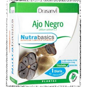 NUTRABASICOS - AJO NEGRO 24 Capsulas. Drasanvi