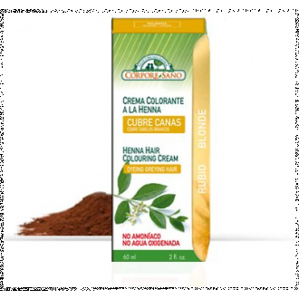 CREMA COLORANTE RUBIO 60 ML CORPORE SANO