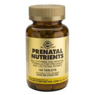 Nutrientes Prenatales. 120 Comprimidos. Solgar