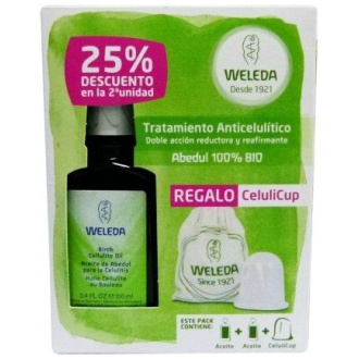 SET ANTICELULITICO ABEDUL + CELULICUP (ACEITE ABEDUL ANTICELULITICO) WELEDA